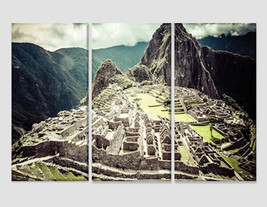 Machu Picchu Ancient Inca City in the Andes Peru Canvas Art Peru Wall Decor Anci - £39.28 GBP