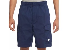 Nike Men&#39;s Sportswear Sport Essentials Woven Utility &quot;Navy/White&quot; Shorts Size S - £38.67 GBP
