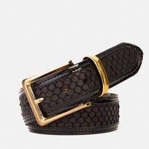 The Monarch Black Leather Belt image 9