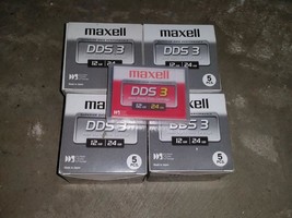 21qty Maxell Dds 3 12GB 24GB 4mm Digital Data Cartridges Nos - $99.00