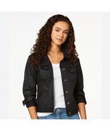 Cato Cropped Denim Jean Jacket Large Buttons Women&#39;s Size Small - $17.15