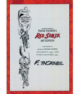 Frank Thorne Art SIGNED Red Sonja Artist Edition #150/175 Conan Robert E... - $676.89 CAD