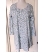 Karen Neuburger nightgown Long Sleeves Size Small floral print - $37.39 CAD