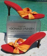 Donald Pliner Couture Mesh Elastic Leather Shoe New Tie Dye Strappy $225 NIB - £71.92 GBP