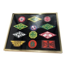 Vintage Lot Of 12 Different Railroad Patches In A Frame Birmingham Young... - $64.99