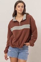 HYFVE Fleece Color Block Half Zip Sweatshirt - $43.99