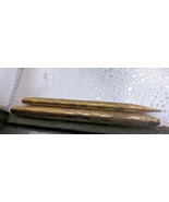 Vintage Sheaffers Gold Black Web Fountain Pen Pencil Set - $115.35 CAD
