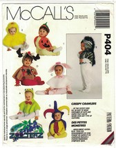 McCall&#39;s P404 6098 Infant Toddler Easy Hood &amp; Cape 7 Halloween Costumes Pattern - £8.60 GBP