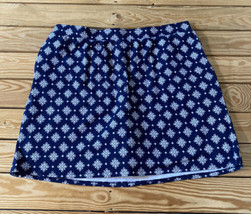 D&amp;Co NWOT Women’s Printed French Terry Pull On skort Size L Navy BC - £14.20 GBP