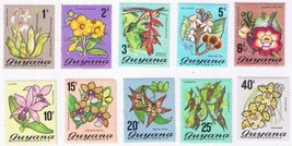 Stamps Guyana Definitives 1971-1972 MLH Partial Set - $2.18