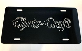 Chris Craft Boats 2 logo Car Tag Diamond Etched on Aluminum License Plate - £18.43 GBP