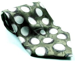 Tossed Golf Balls Khaki Golf Putter Sports Novelty Tie - $9.70