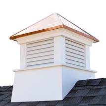 Manchester 18 In. X 22 In. Vinyl Cupola with Copper Roof - £412.03 GBP