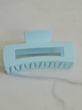 Large Rectangle Claw Clip Hair Accessory Light Blue - £9.51 GBP