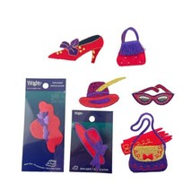 Red Hat Society Iron-On Ladies Fashion Patches Shoe Purse Eyeglasses Hats - £12.93 GBP