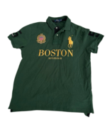 Ralph Lauren Polo Shirt Mens XL Green Boston Boylston St Big Pony Slim F... - $129.93 CAD