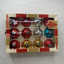 Shiny Brite / Coby Mixed Lot 12 Vintage Mercury Glass Christmas Ornaments USA - £34.04 GBP