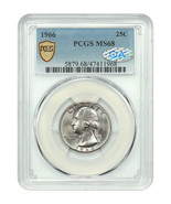 1966 25C PCGS/QA MS68 - $7,129.50