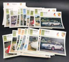 35 1990s VTG Porsche Germany Atlas Editions Classic Cars Info Spec Cards Prints - £9.63 GBP
