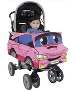 Pink Car Stroller Costume Turns stroller Into a Baby Toddler Ride On car... - $22.58 CAD