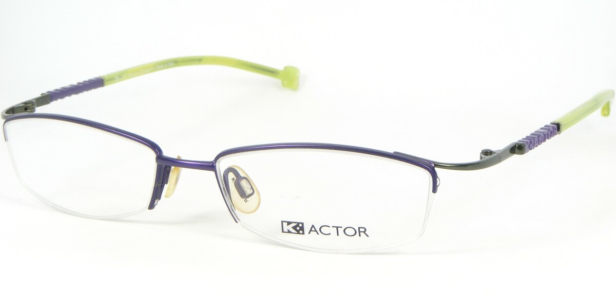 K-ACTOR KV747 99 Violet / Vert Unique Rare Lunettes Monture 50-16-130mm - $96.02