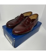 Towncraft Men&#39;s 11D Burgundy Wine Red Classic Penny Loafer Dress Shoes - $38.94 CAD