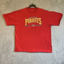 MLBP Pittsburgh Pirates T Shirt Y2K Red Men’s Unsized 2005 - £13.20 GBP