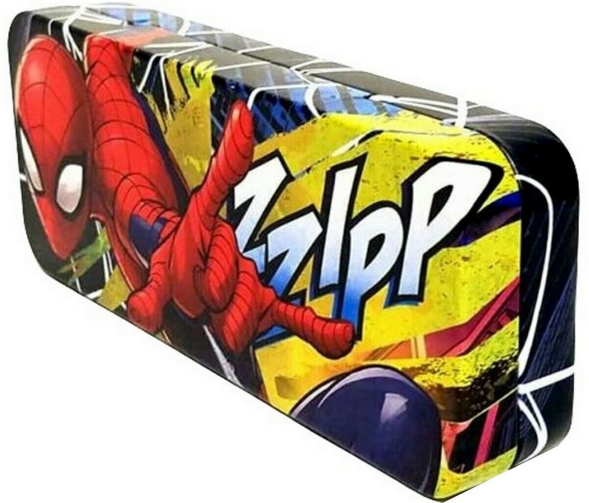 Marvel SPIDER-MAN 8in x 3.125in x 1.375in Multi-Use Tin Can Pencil Make-... - $4.94