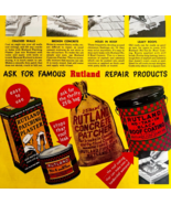 1947 Rutland Repair Products Advertisement Home Plaster Roof Concrete DW... - $42.03 CAD