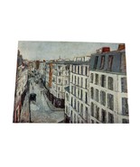 Vintage Maurice Utrillo Art Print Rue De La Jonquiere Unframed 10.25&quot; X ... - £11.63 GBP