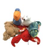 TY Beanie Baby McDonald&#39;s Happy Meal Lot of 5 Spunky Pincher Iggy Scoop ... - $9.95