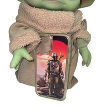 Star Wars Grogu Baby Yoda Plush 12” w/ New Mandalorian iPhone Case Bundle image 2