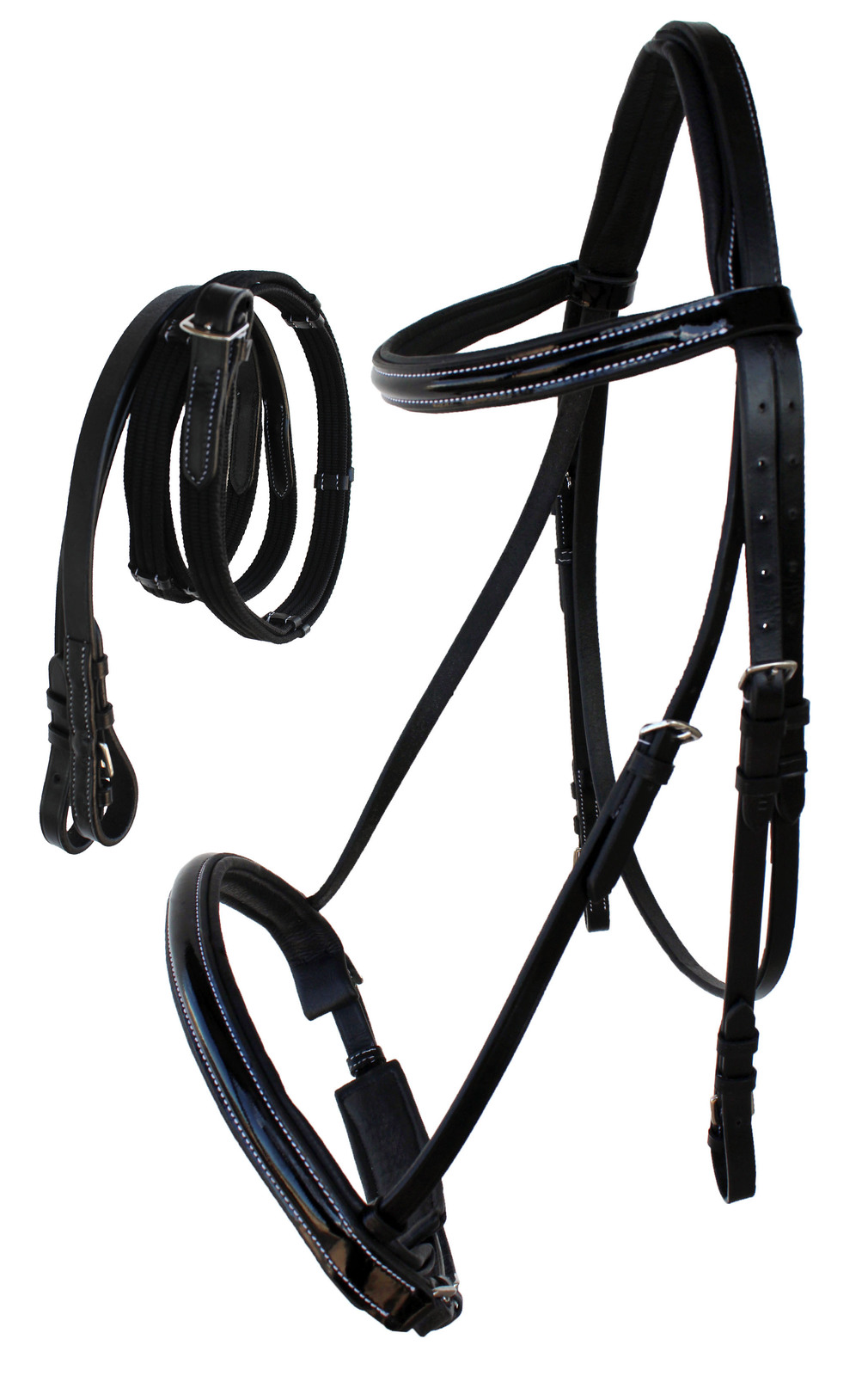 Horse English Brown All-Purpose Trail Leather Bridle Reins 805EB03 - $54.99