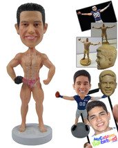 Personalized Bobblehead Muscular Body Builder Showing Off His Guns - Sports &amp; Ho - £72.74 GBP