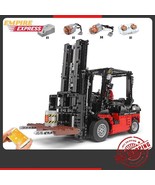 Technical Building Blocks Bricks City Engineering Vehicles RC Forklift T... - $169.99