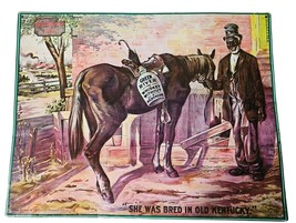 Green River Whiskey Advertising Tin Sign &quot;SHE WAS BRED IN OLD KENTUCKY,&quot; - $2,109.92 MXN