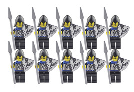Medieval Knight Black Eagle Knights Set H 10 Minifigures Lot - $17.58