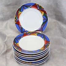 Sakura Sunset Mountain Saucers 6 3/8&quot;  Lot of 8 - $29.39