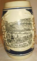 VINTAGE GERZ GERMANY STONEWARE CERAMIC BEER STEIN TANKARD BEZAU BREG. WALD - $597.09 MXN