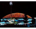 General Electric Pavilion At Night New York World&#39;s Fair 1964 Chrome Pos... - $3.91