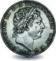 1819 George III Silver Crown Coin - £279.13 GBP