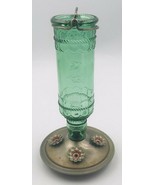 Woodstream Corp Green Glass Bottle Hummingbird Nectar Garden Feeder 10&quot; ... - $13.99