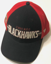 $12 Chicago Blackhawks NHL Red Black Fanatics Snapback Hat Cap One Size New - £8.67 GBP