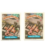 1987 Garbage Pail Kids Cards Series 9 366a Low-Life Lola / 366b Sis Pool - €4,33 EUR