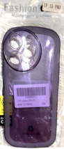 Soft Fashion Case for iPhone 15 PRO - PURPLE CLEAR  - Protective TPU Bumper Case image 2
