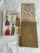 80s Simplicity Sewing Pattern 7647 Misses Aprons Ruffles Suspenders One Size A - £9.05 GBP