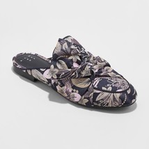A New Day™ ~ Size 6 ~ Holland ~ Jacquard Fabric ~ Knotted Mules ~ Slip-O... - $26.18