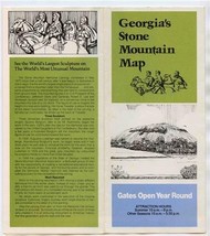 Georgia&#39;s Stone Mountain Map Brochure Railroad Ticket &amp; Rate Schedule Atlanta  - £21.44 GBP