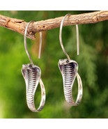 Snake cobra 3D threader earrings - $16.29 CAD