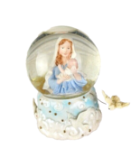 Snow Globe Mother Mary and Child Musical Flying Dove - $29.70